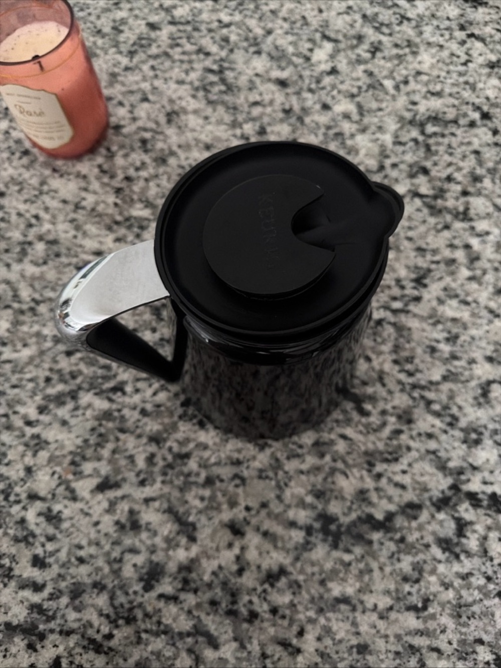 Keurig Black Stainless Coffee Carafe with Chrome Handle